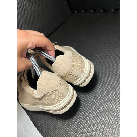 Birkenstock Womens Bend Low Sneakers Shoes Lace Up Beige Suede Size 37 - Picture 6 of 7